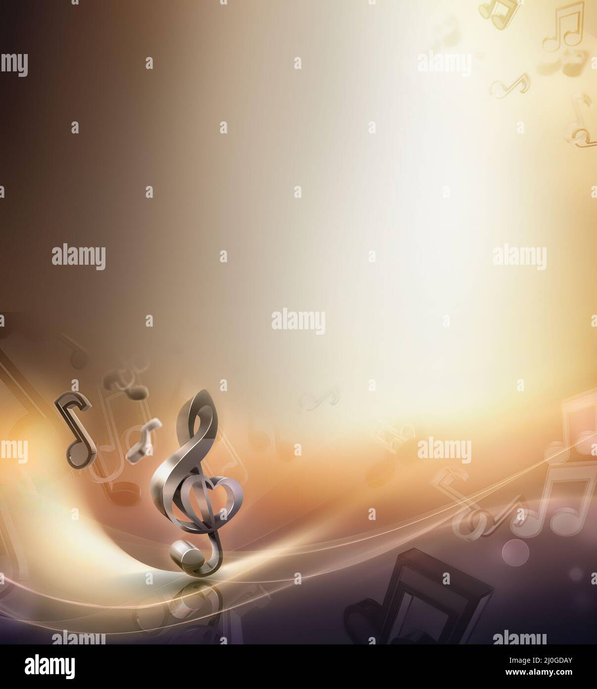 Abstrakte Hintergrundmusik Stockfoto