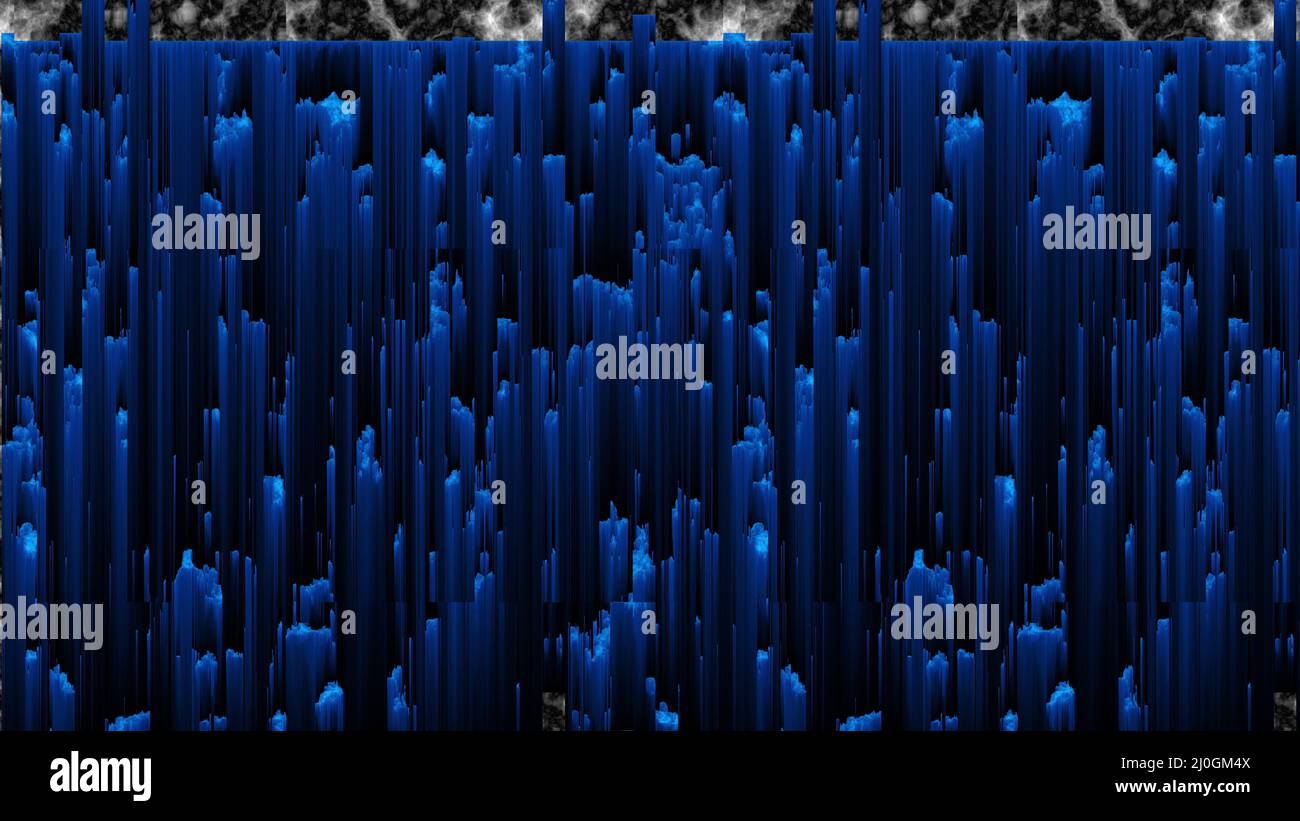 Glitch-Effekt „Pixelsortierung“ Stockfoto