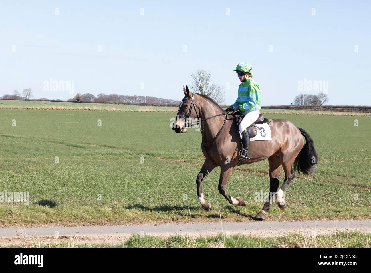 2022 Kiplingcotes Pferderennen Stockfoto