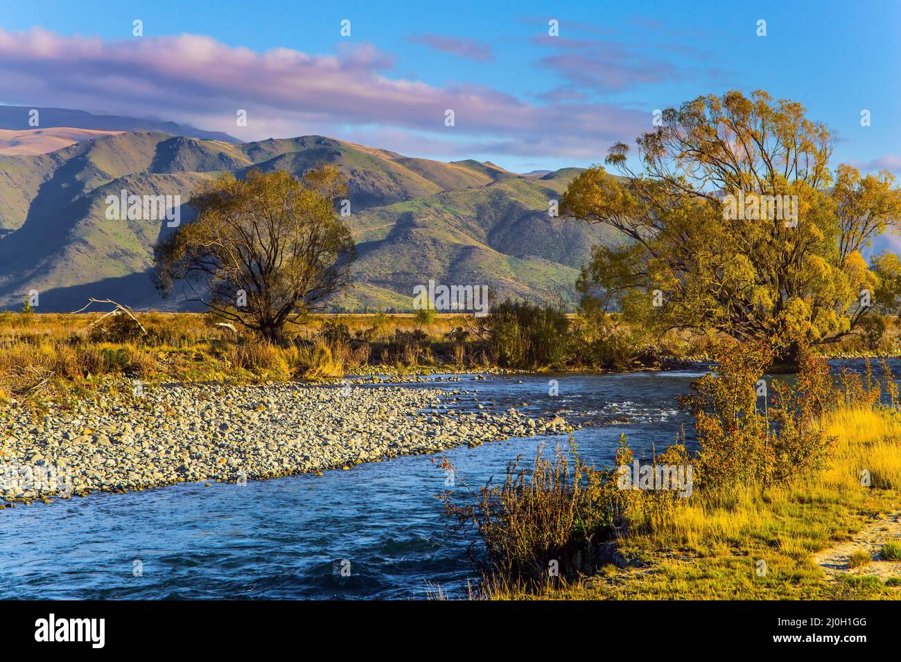 Warmer Abend Stockfoto