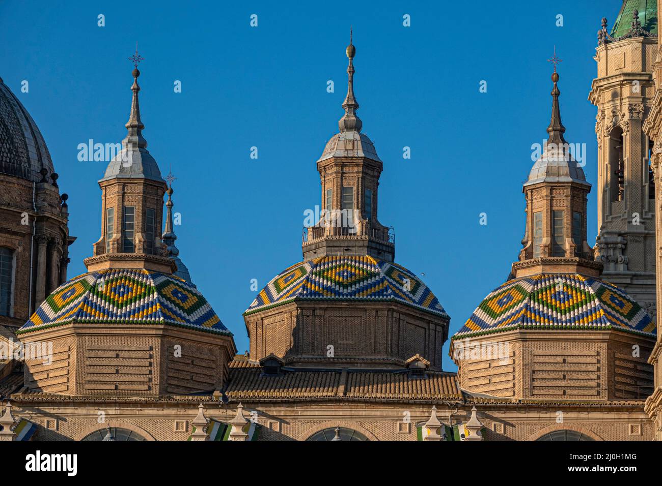 Basilika unserer Lieben Frau von Säule in Zaragoza, Spanien, Europa Stockfoto