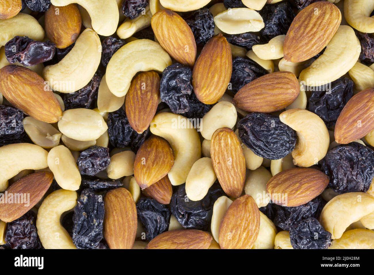 Nahaufnahme des Trail-Mix Stockfoto