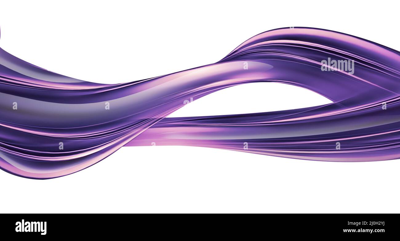Leuchtend violette Welle Stockfoto