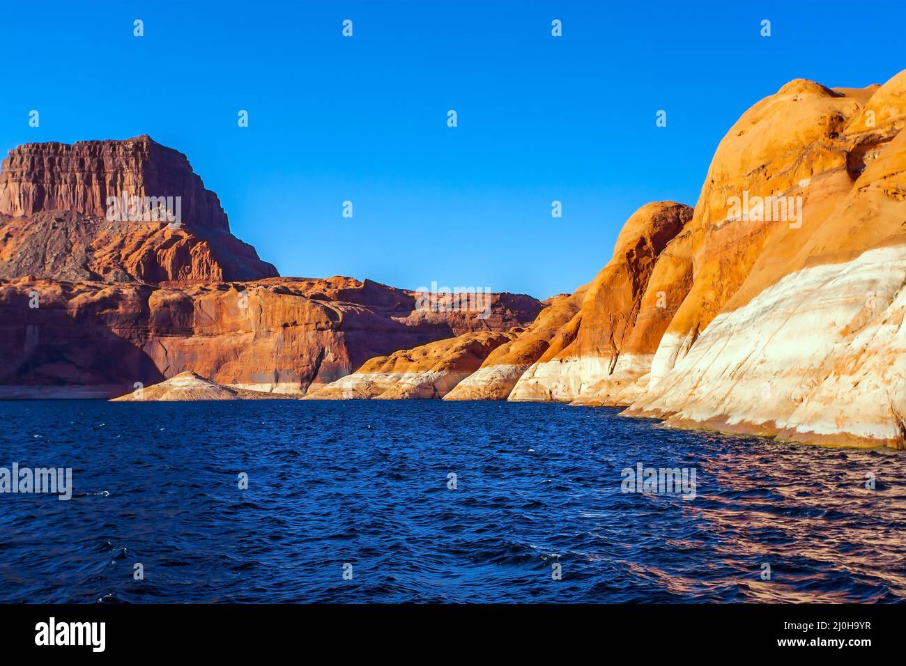 Tour auf einem touristischen Vergnügungsboot Stockfoto