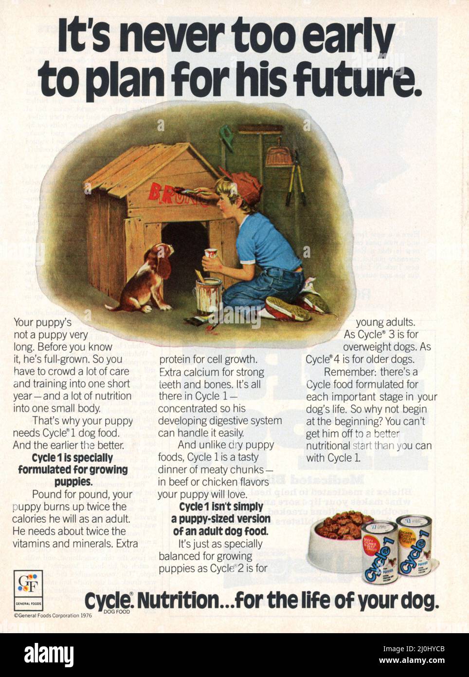 Vintage November 1976 Anzeige für das „Ladies“ Home Journal, USA Stockfoto