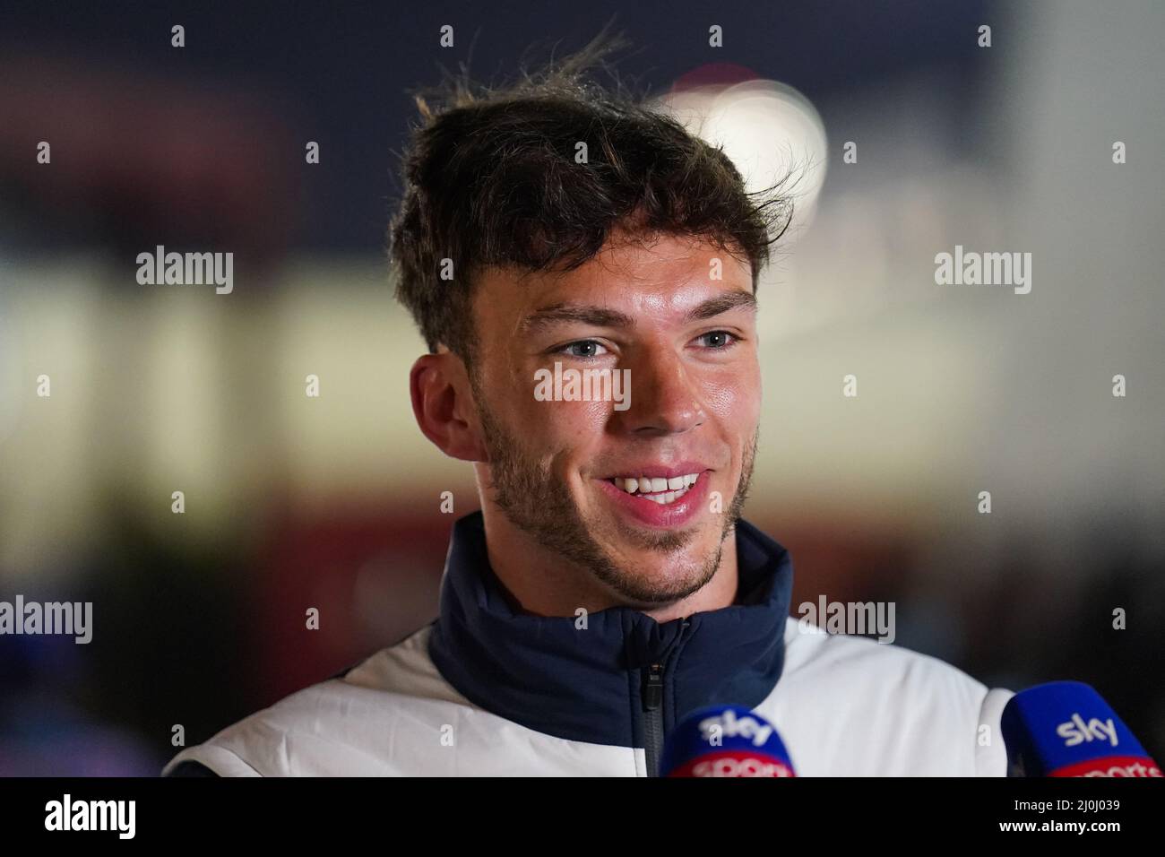 Bahrain International Circuit, Sakhir, Bahrain am 19. März 2022 Pierre Gasly 10 (FRA), Scuderia AlphaTauri AT03 während der FORMEL 1 GULF AIR BAHRAIN GRAND PRIX 2022, Eleanor Hoad Stockfoto