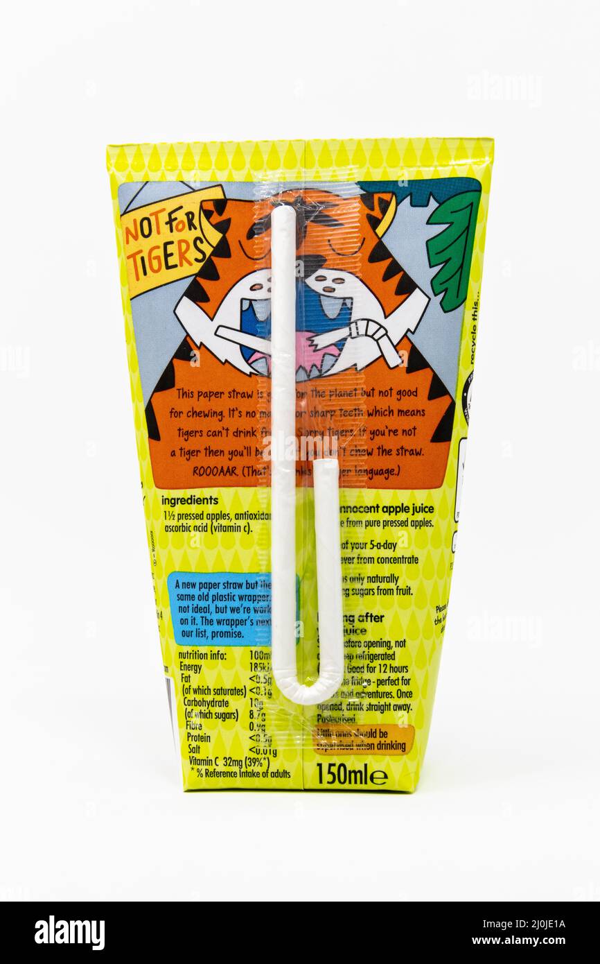 Unschuldiger Saft nur für Kinder Amazing Apple Stockfoto