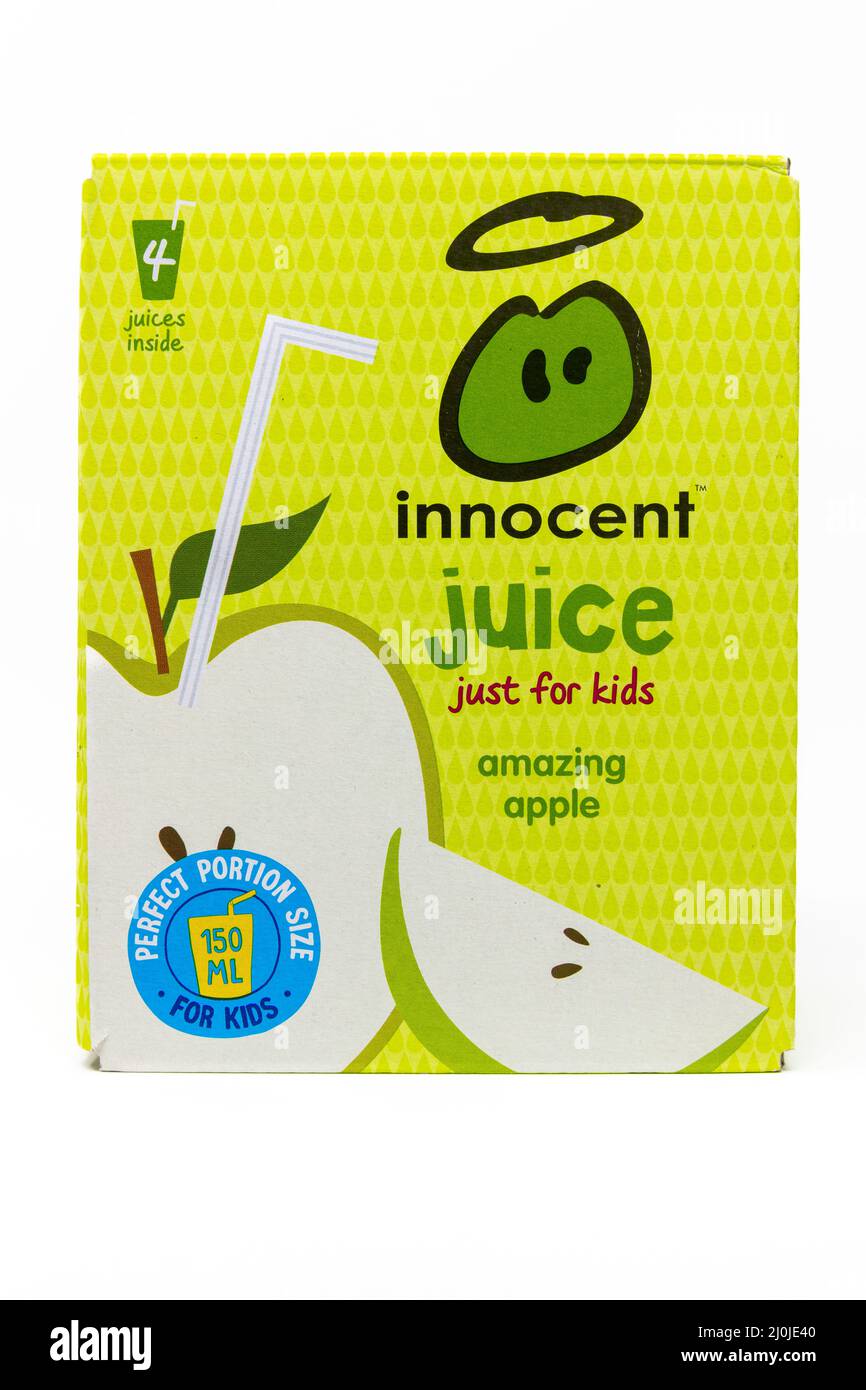 Unschuldiger Saft nur für Kinder Amazing Apple Stockfoto