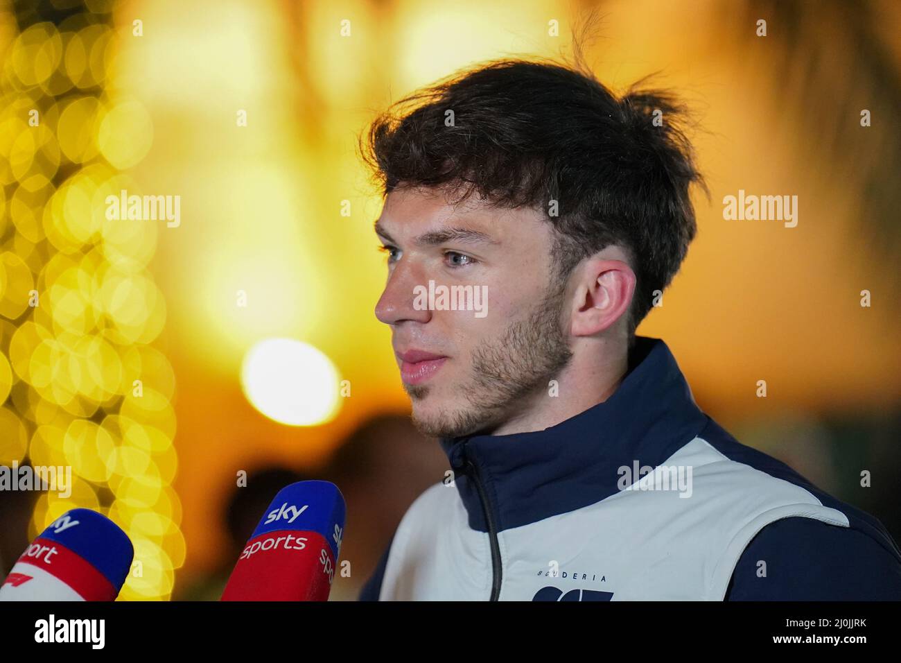 Bahrain International Circuit, Sakhir, Bahrain am 19. März 2022 Pierre Gasly 10 (FRA), Scuderia AlphaTauri AT03 während der FORMEL 1 GULF AIR BAHRAIN GRAND PRIX 2022, Eleanor Hoad Stockfoto