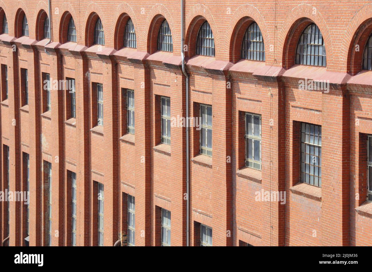 Historisches Fabrikgebäude der Energiefabrik Knappenrode Stockfoto