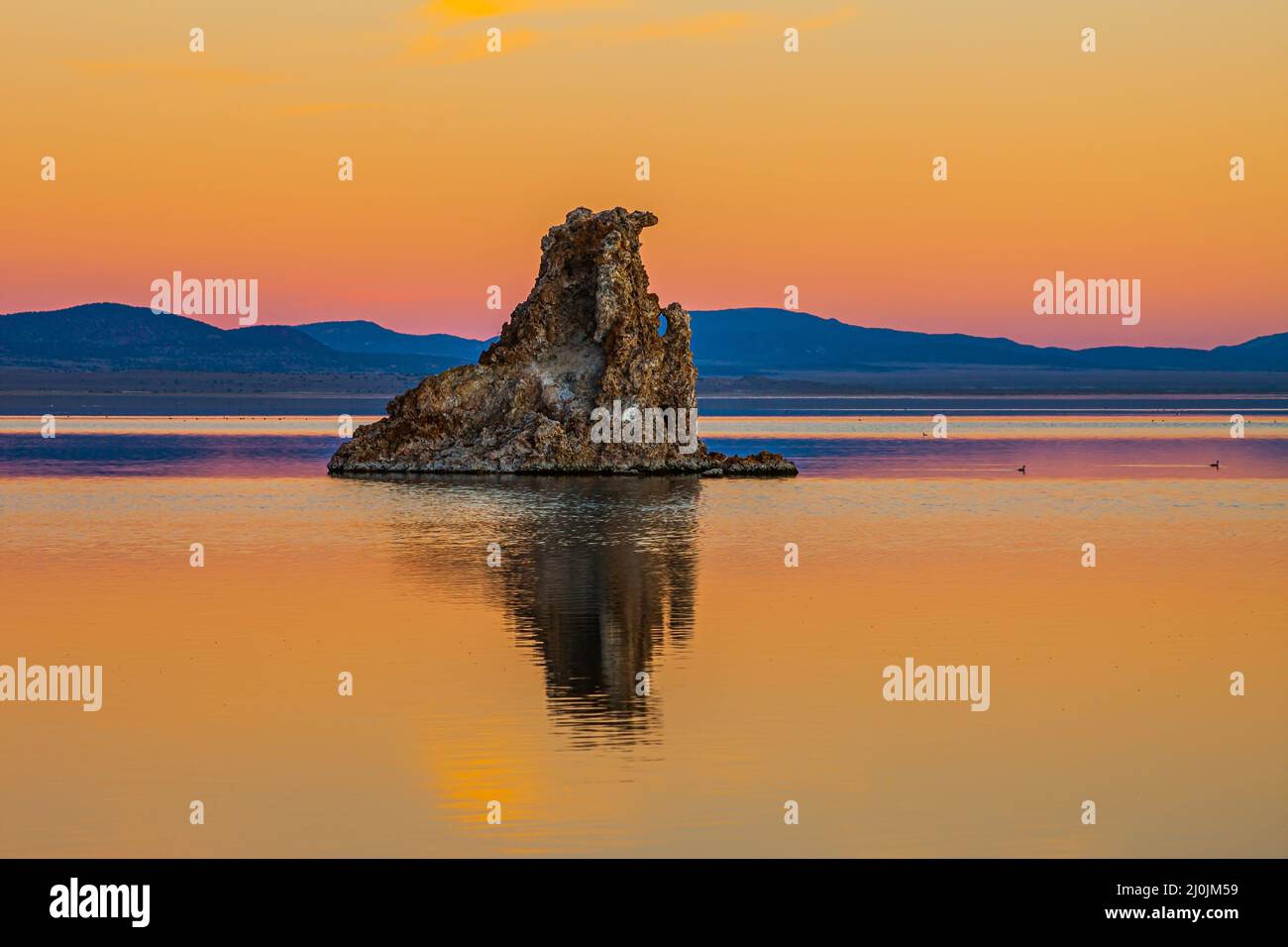 Magischer Salzsee in Kalifornien. Stockfoto