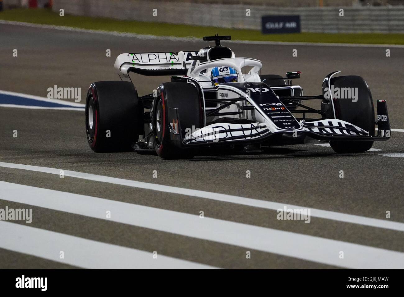 Bahrain International Circuit, Sakhir, Bahrain am 19. März 2022 Pierre Gasly 10 (FRA), Scuderia AlphaTauri AT03 während der FORMEL 1 GULF AIR BAHRAIN GRAND PRIX 2022, Eleanor Hoad Stockfoto