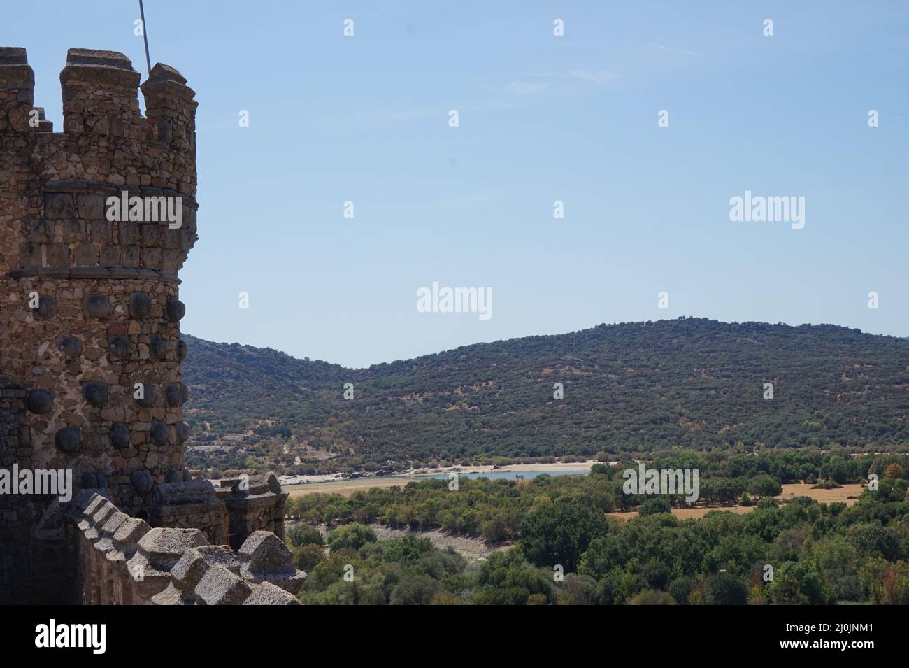 Schloss Manzanares el Real, Spanien Stockfoto