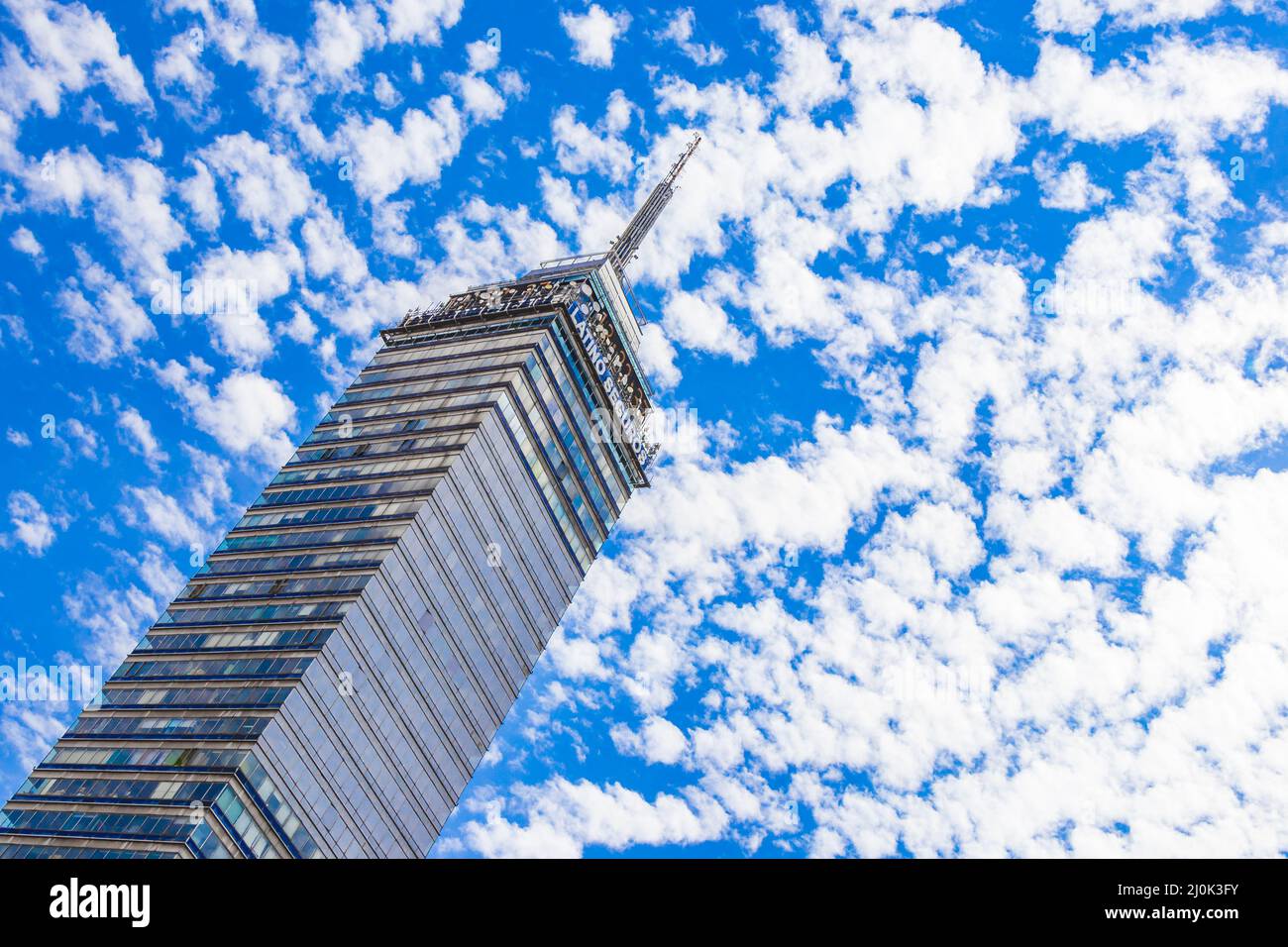 Hochhaus Torre Latinoamericana in der Innenstadt von Mexiko-Stadt. Stockfoto