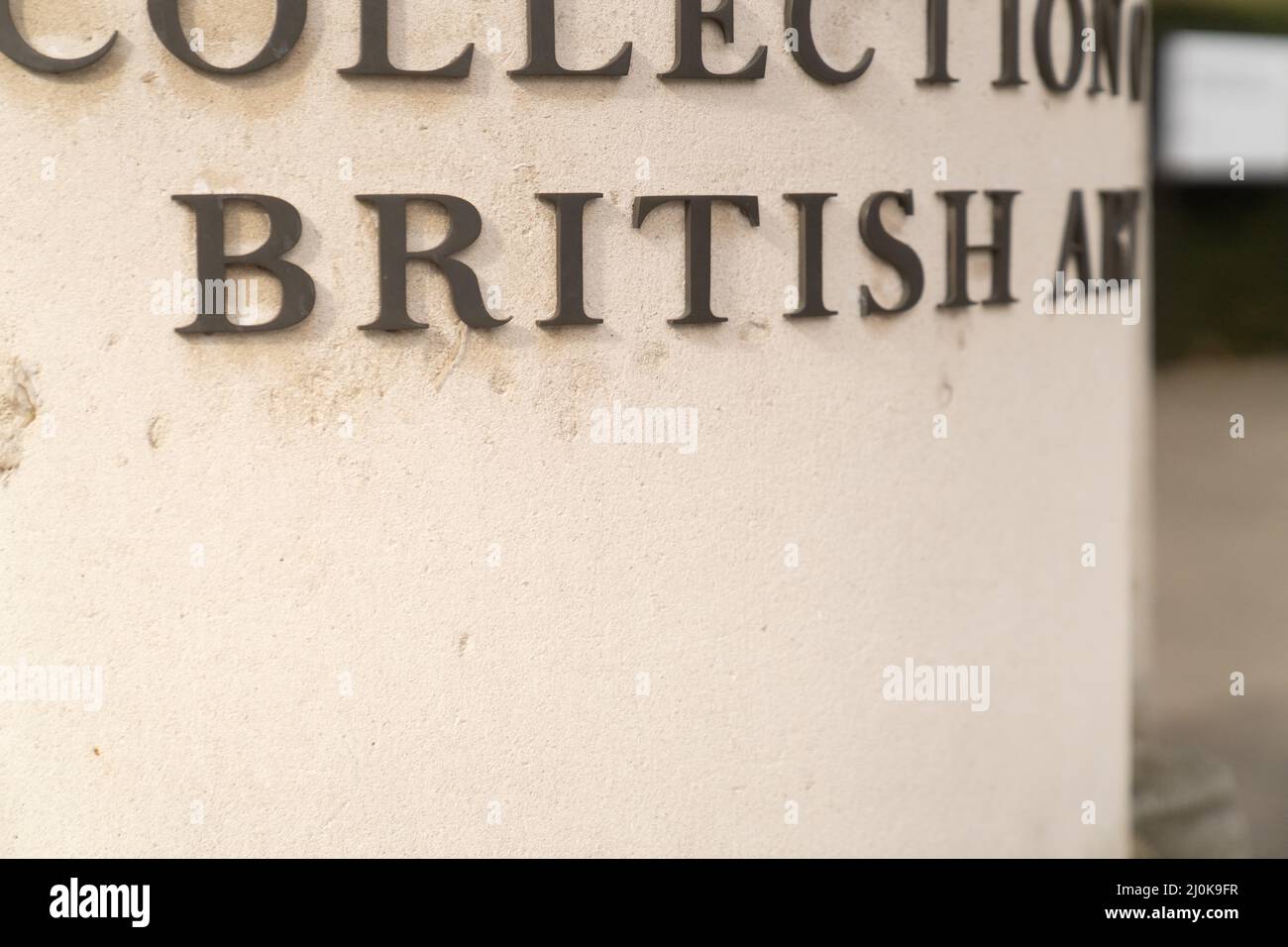 Die Tate Britain ist ein Kunstmuseum auf Millbank in der City of Westminster in London, England Stockfoto