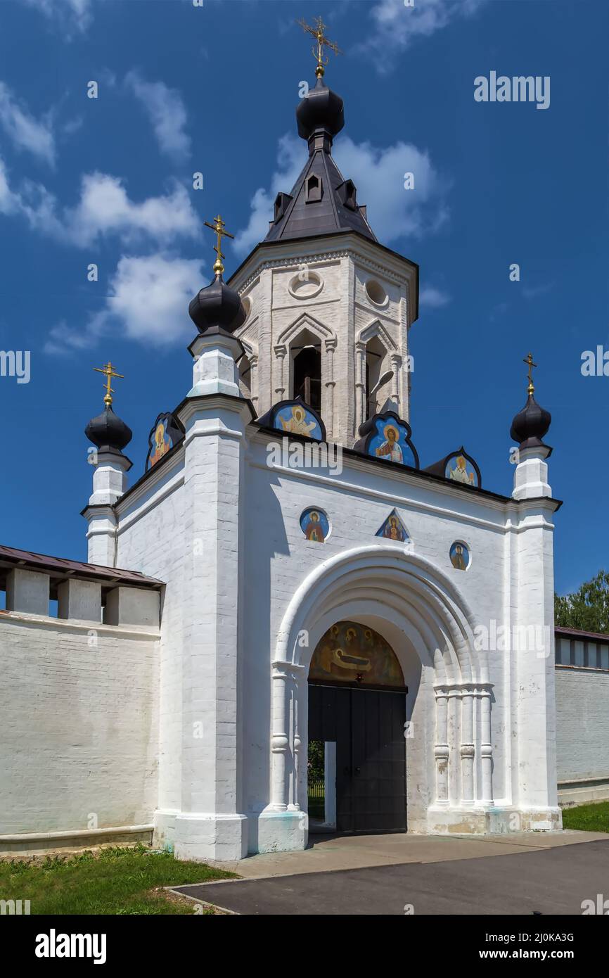 Kloster Der Heiligen Dormition, Staritsa, Russland Stockfoto