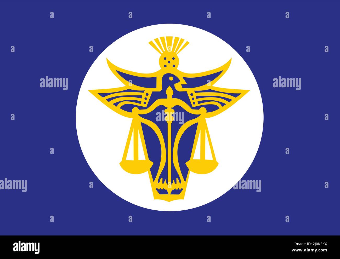 Hutt River Flag als Vektor. Stock Vektor