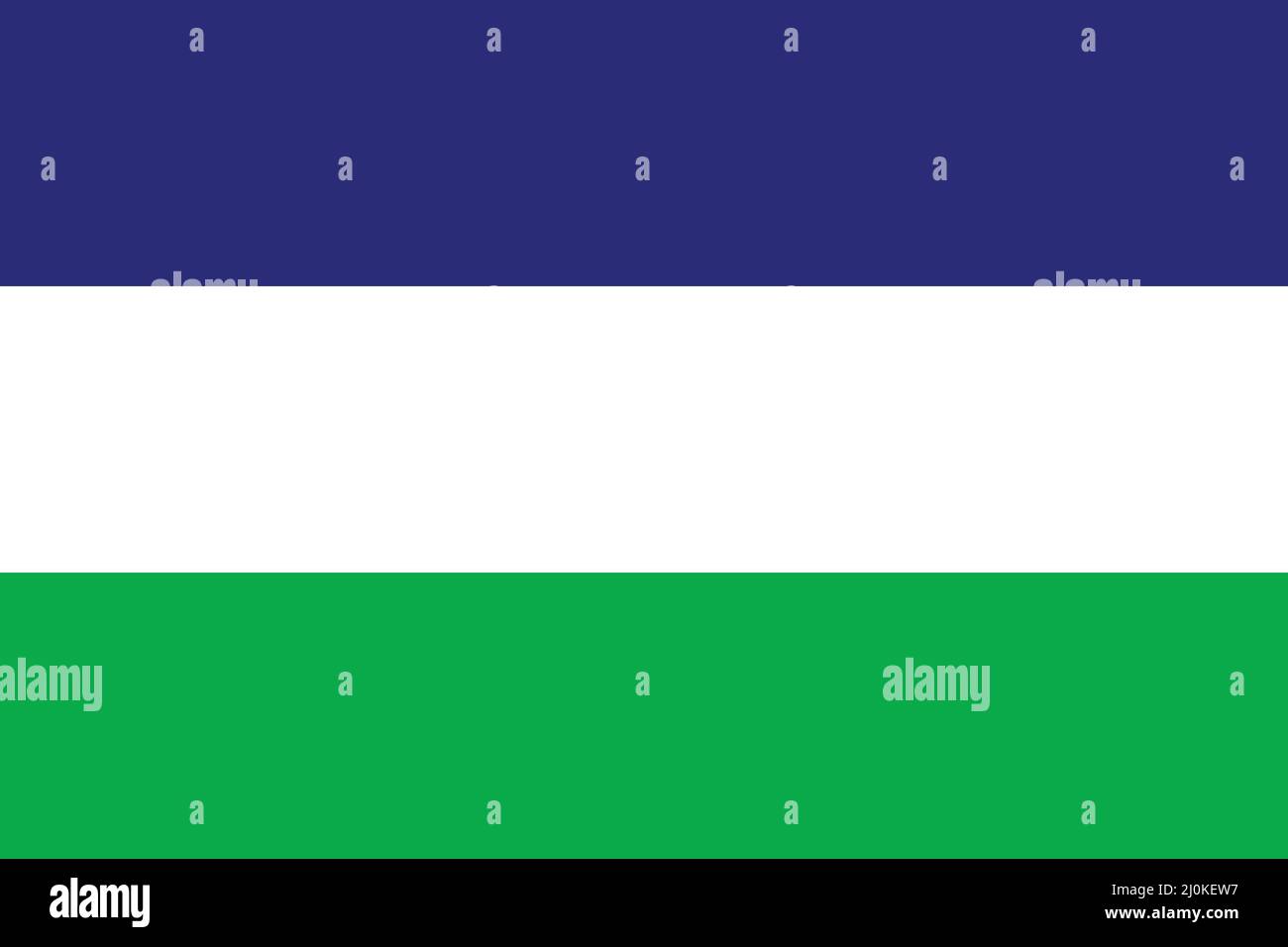 Flagge des Königreichs Araucanía und Patagonien als Vektor. Stock Vektor