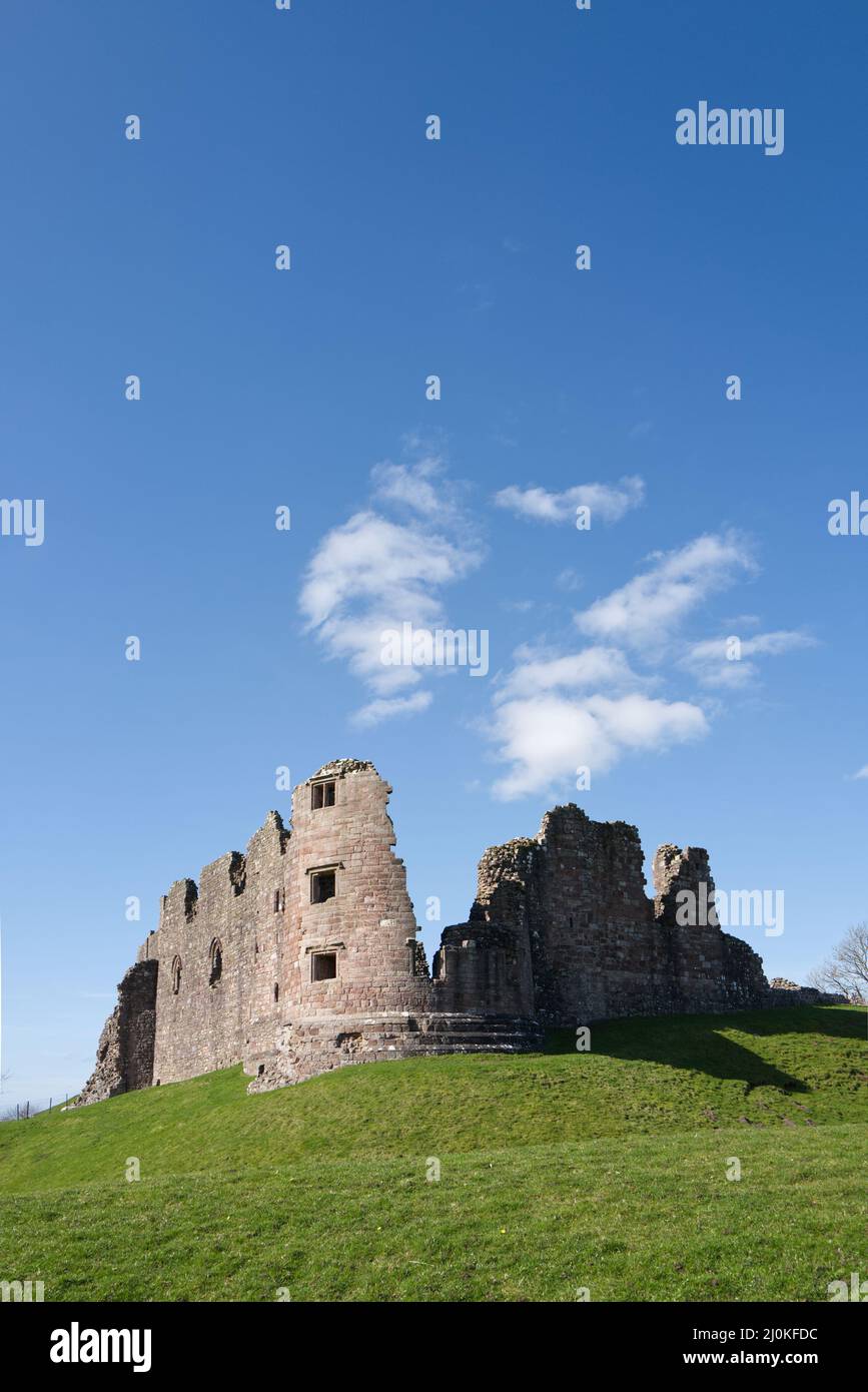 Brough Castle Ruine, erbaut von William Rufus 1092 in Cumbria England Stockfoto