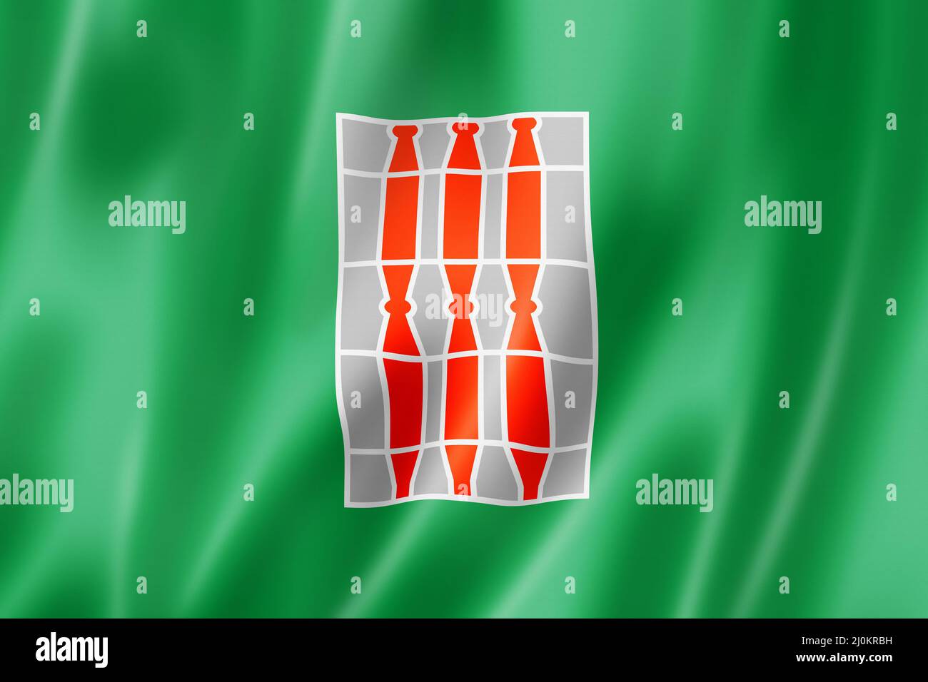 Flagge Umbriens, Italien Stockfoto