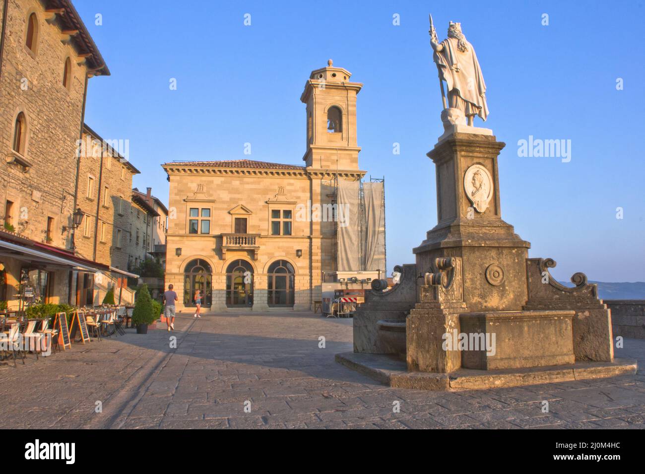 San Marino, Blick auf die Altstadt, Europa Stockfoto