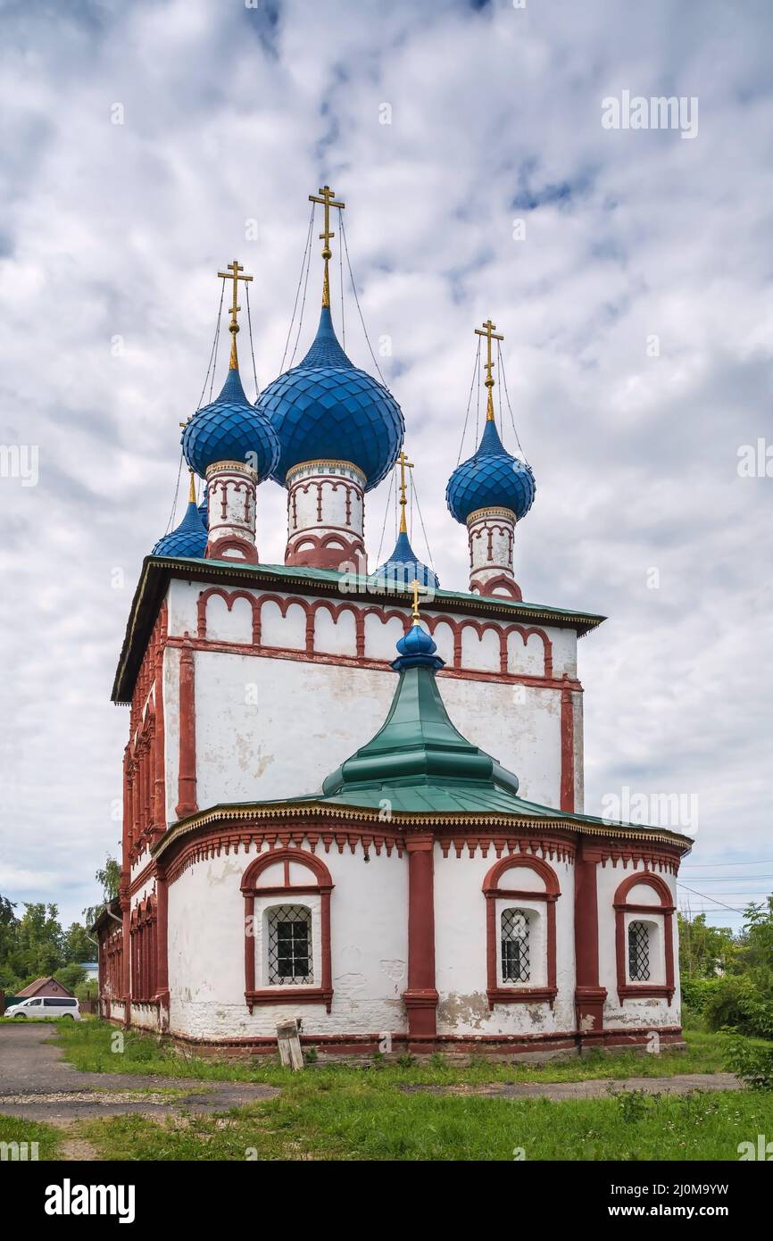 Tempel der Korsun-Ikone der Gottesmutter, Uglitsch, Russland Stockfoto