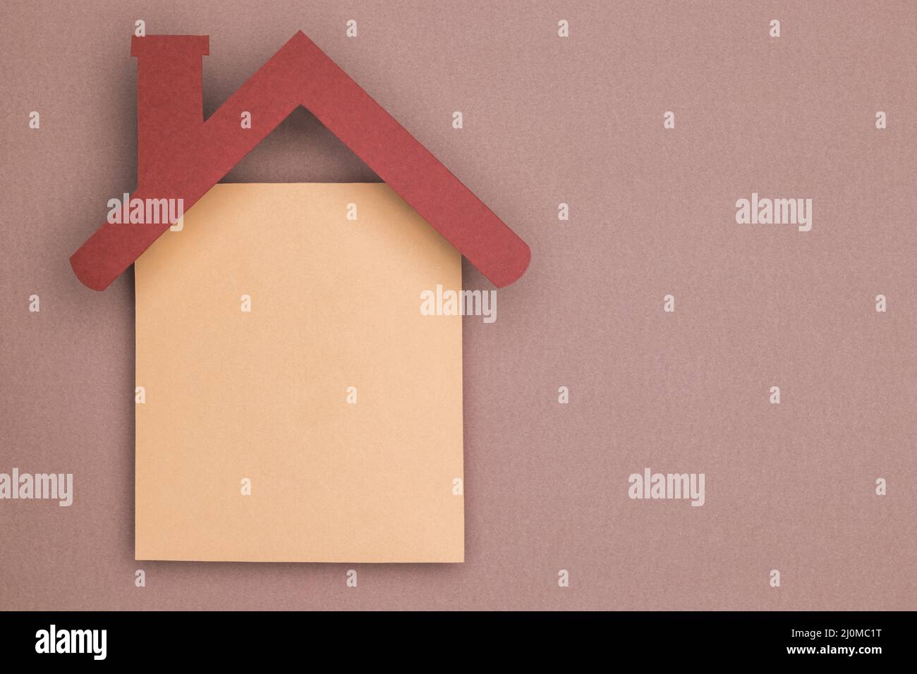 Home Stillleben Papier geschnitten Konzept Stockfoto