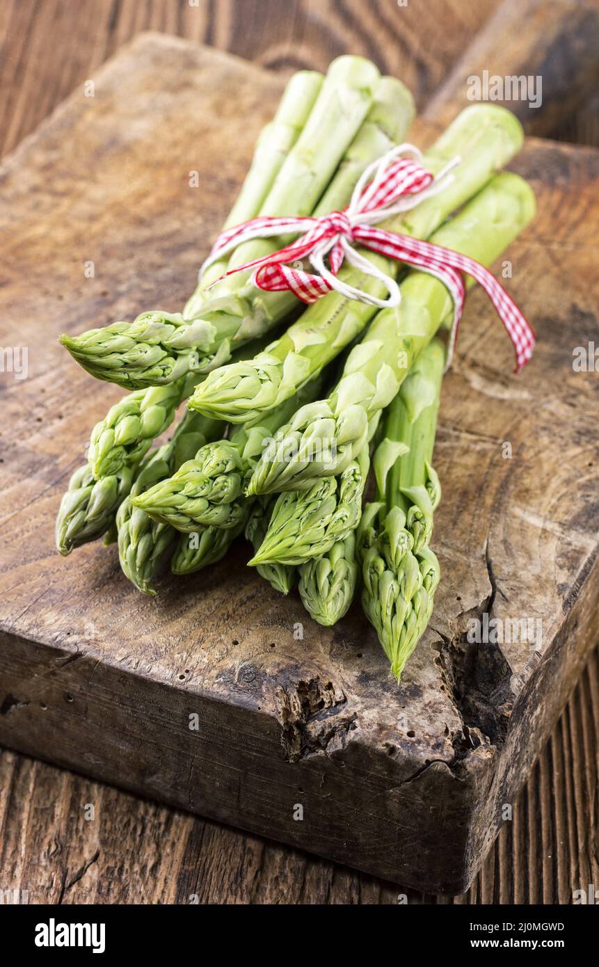 Grüner Spargel Stockfoto