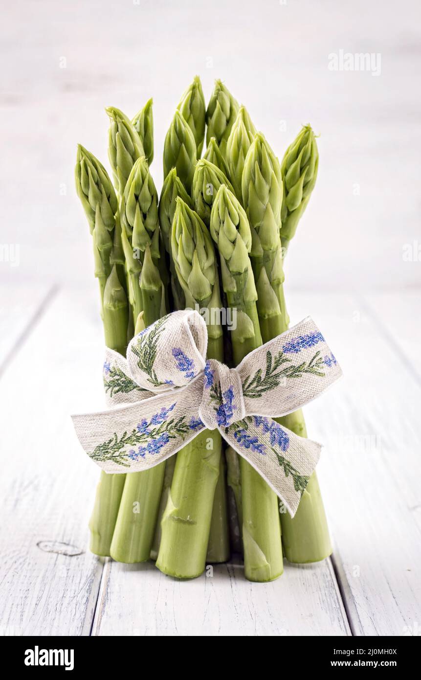 Grüner Spargel Stockfoto