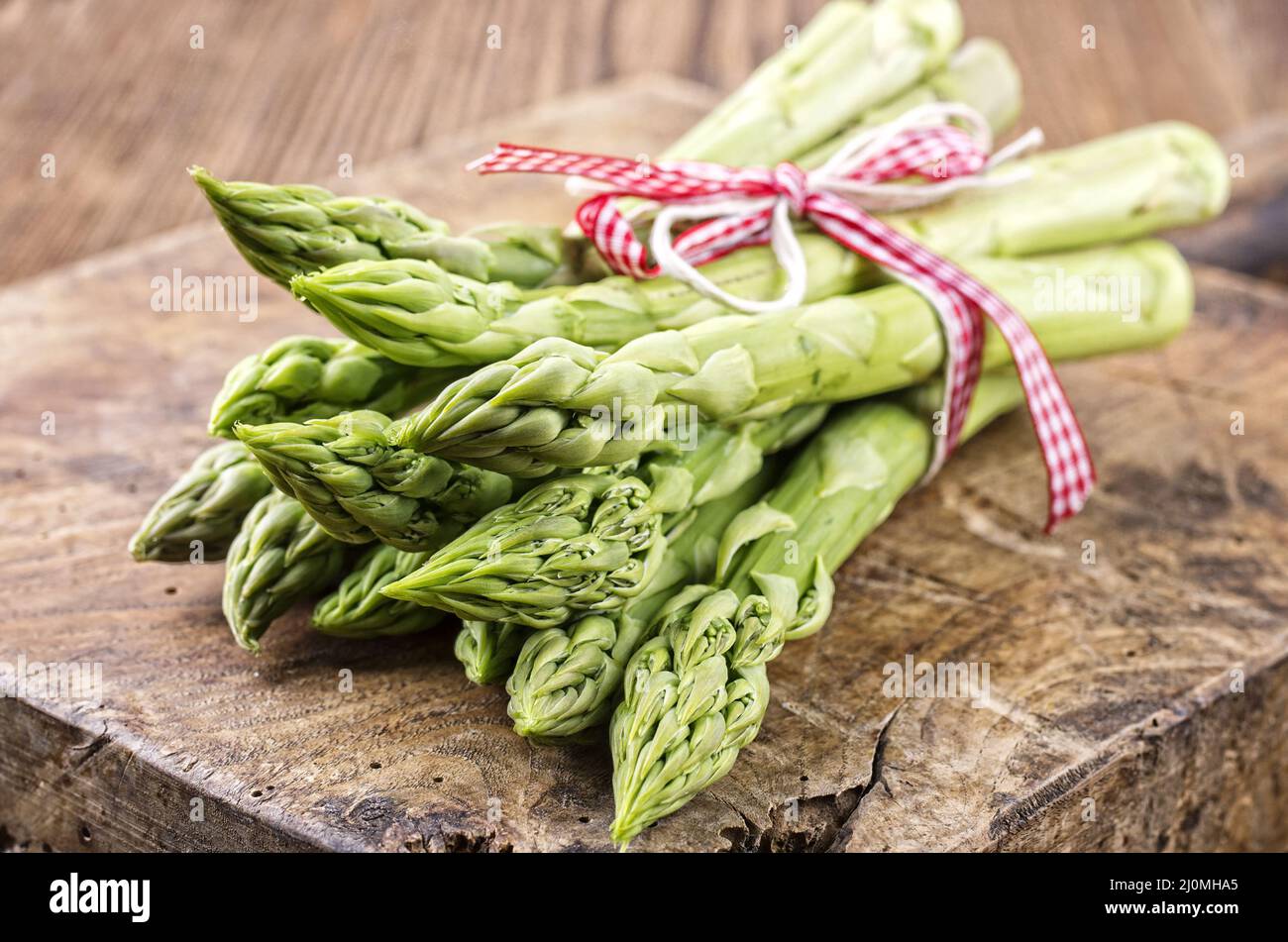 Grüner Spargel Stockfoto