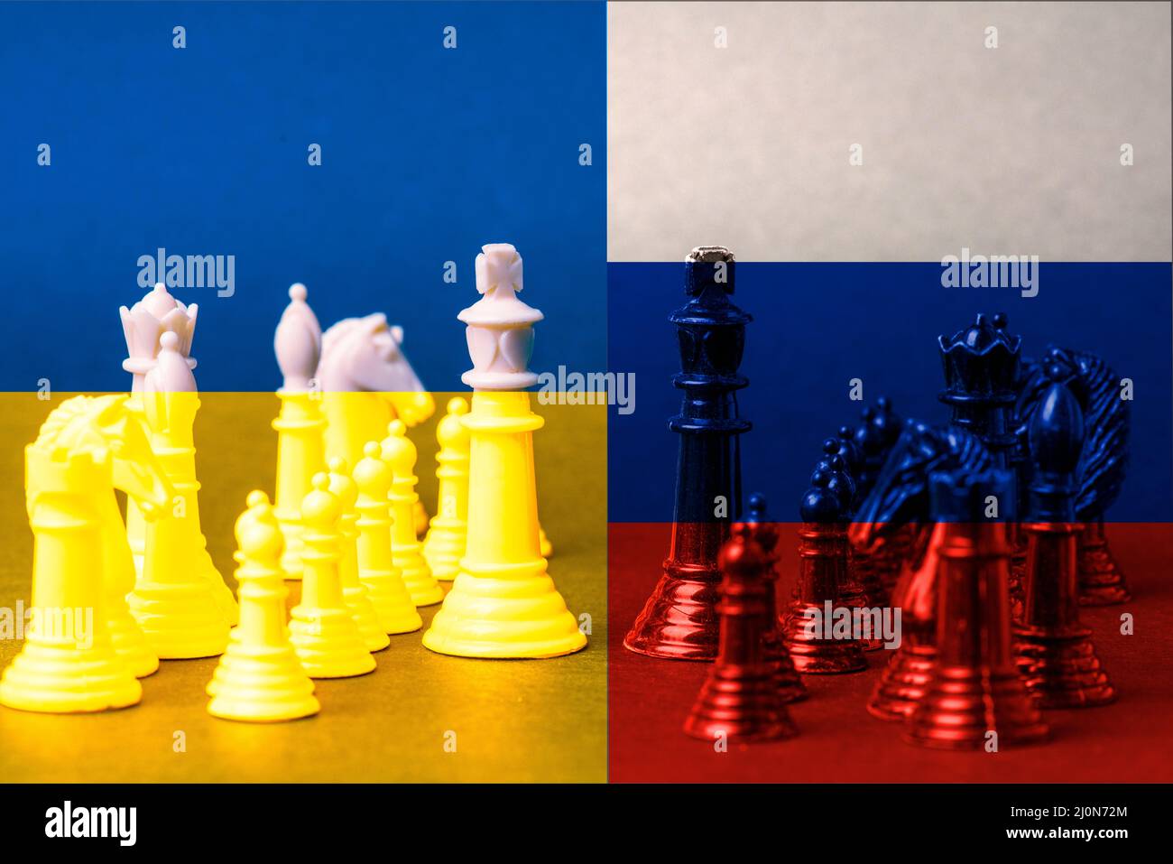 ukraine russland Konflikt 2022 Eskalation Kriegskonzept Stockfoto