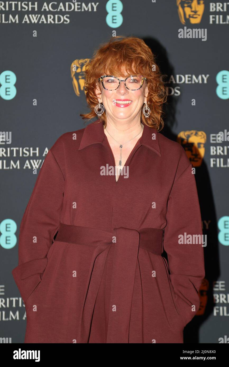 London, Großbritannien, 12.. März 2022, Sian Miller nimmt am Empfang der Nominierten für die British Academy Film Awards Teil. Stockfoto