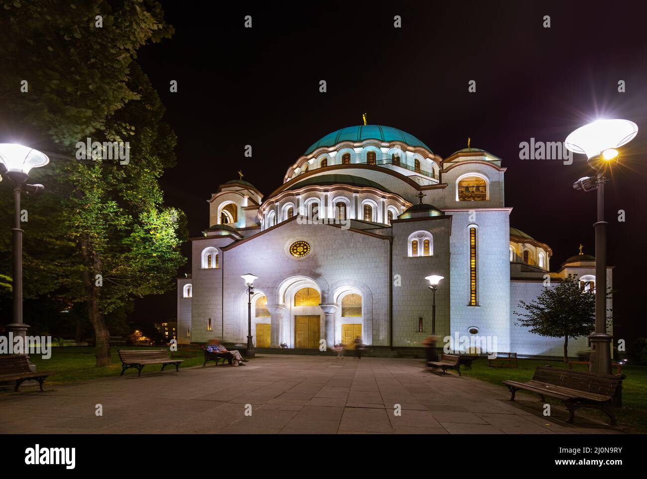 St. Sava Kathedrale - Belgrad - Serbien Stockfoto