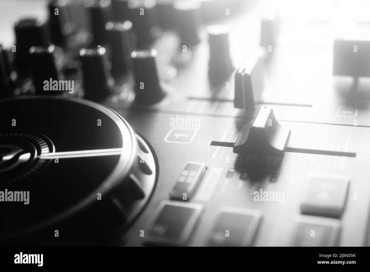 Deejay-Mischpult Stockfoto
