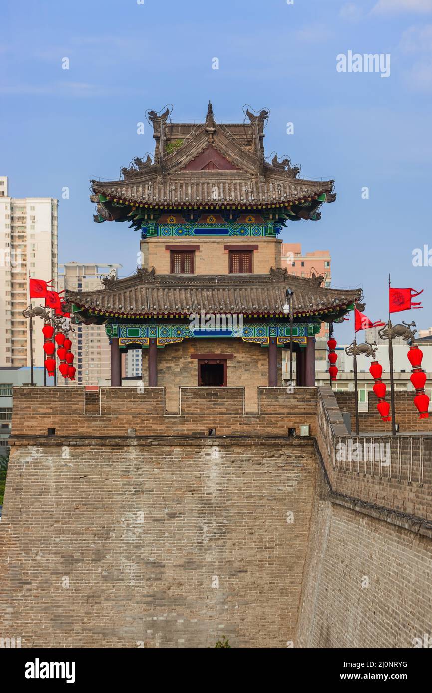 Nordwand von Altstadt - Xian China Stockfoto