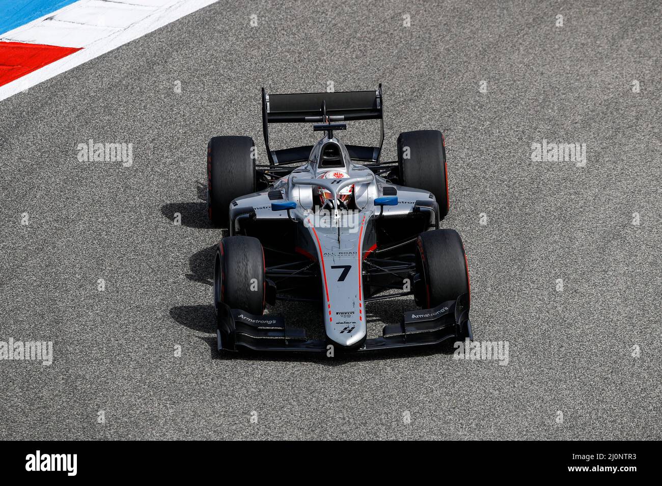 07 ARMSTRONG Marcus (nzl), Hitech Grand Prix, Dallara F2, Aktion während des 1.. Rennens der FIA Formula 2 Championship 2022 vom 18. Bis 20. März 2022 auf dem Bahrain International Circuit, in Sakhir, Bahrain - Foto Xavi Bonilla / DPPI Stockfoto