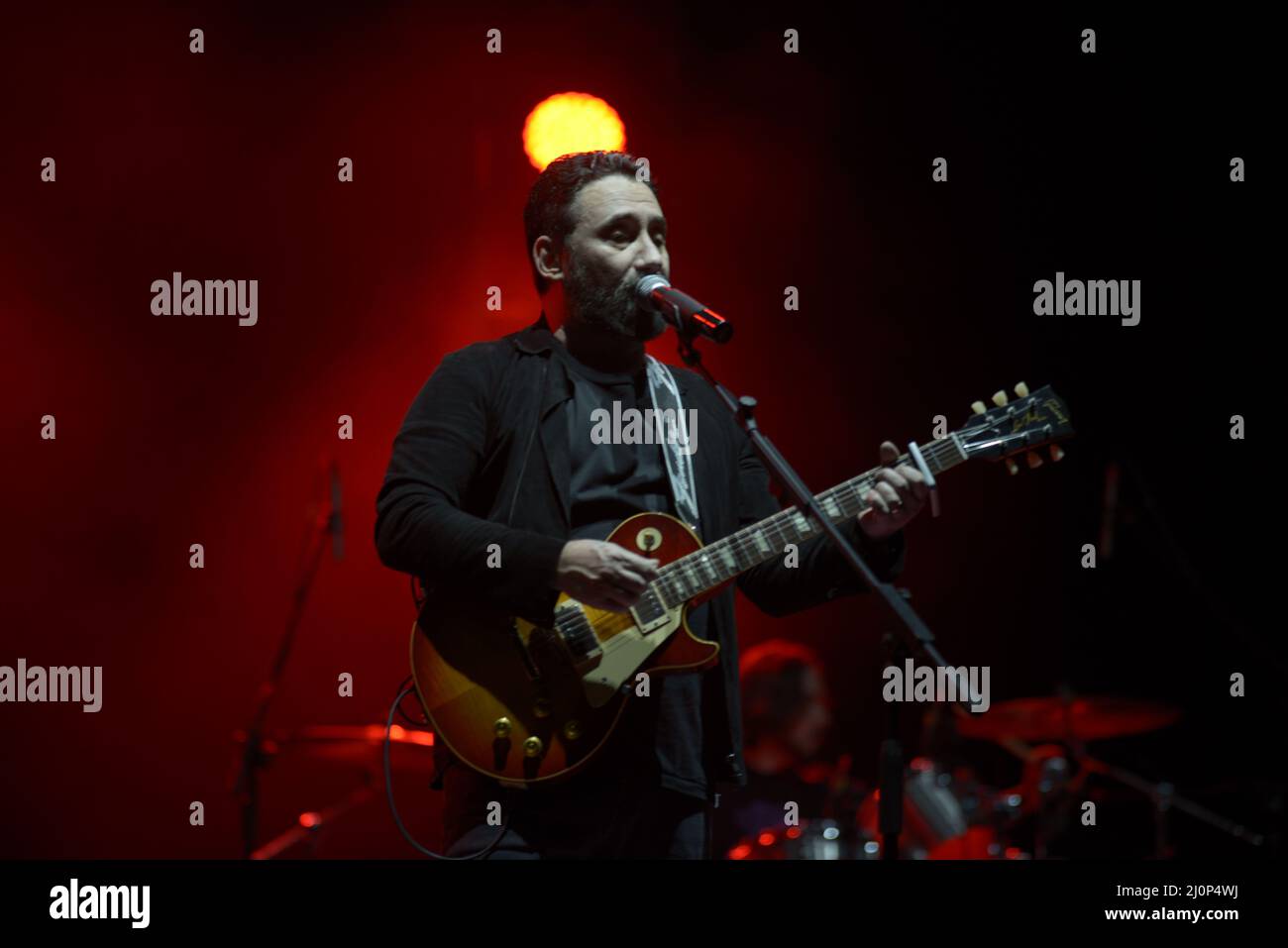 19. März 2022, Padua, Italien: Die Band Tiromancino von Federico Zampaglione kehrt an die wichtigsten italienischen Theater zurück, um dem Publikum eine einzigartige und aufregende Show zu bieten, die auf der langen Liste der Erfolge basiert, die die dreißigjährige Karriere des römischen Singer-Songwriters geprägt haben, zu der die neuesten unveröffentlichten Songs auf dem neuen Album werden Hinzugefügt. (Bild: © Mariano Montella/Pacific Press via ZUMA Press Wire) Stockfoto
