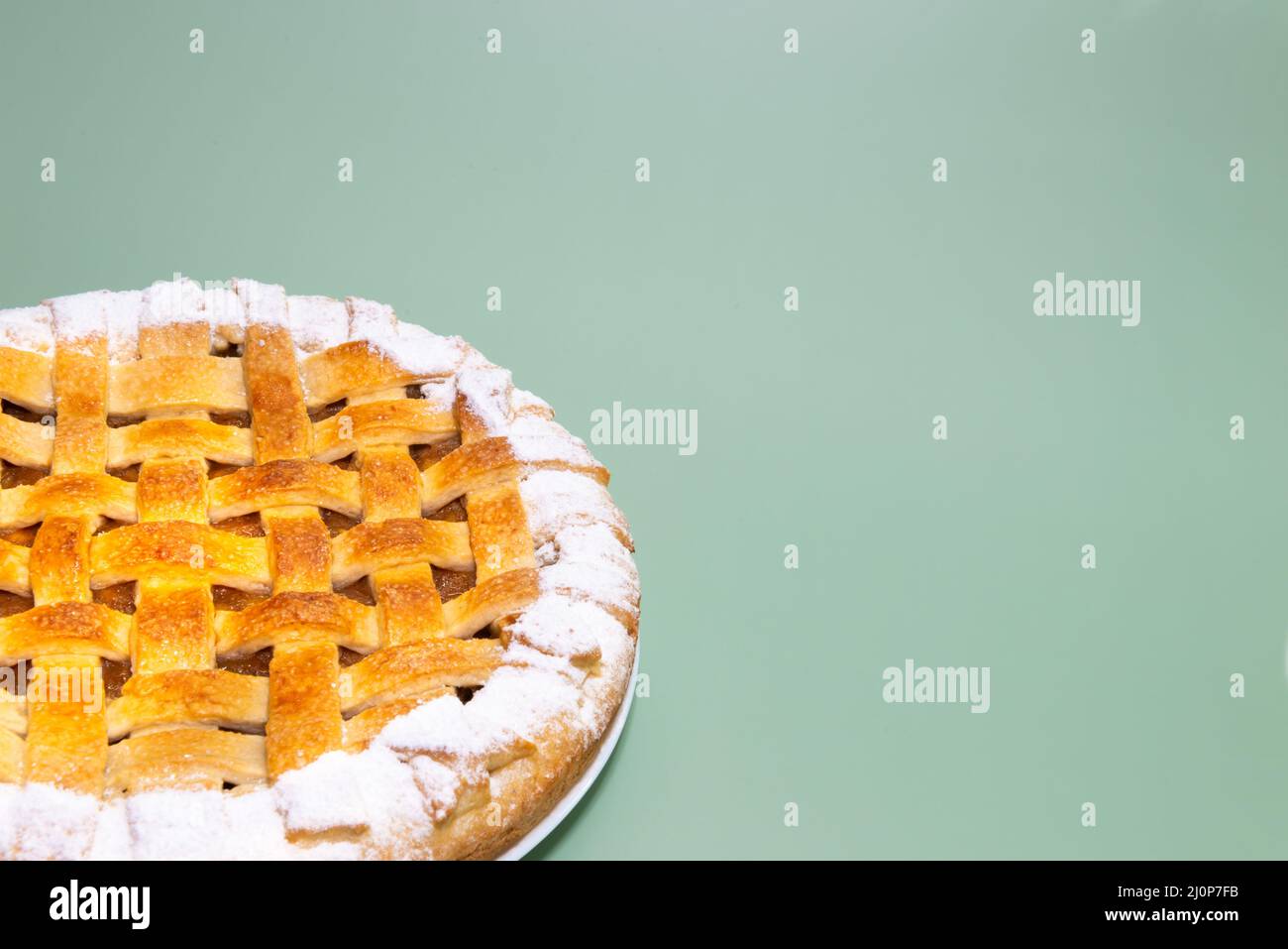 Traditioneller amerikanischer Apfelkuchen Stockfoto