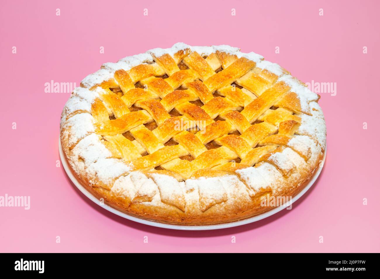 Traditioneller amerikanischer Apfelkuchen Stockfoto