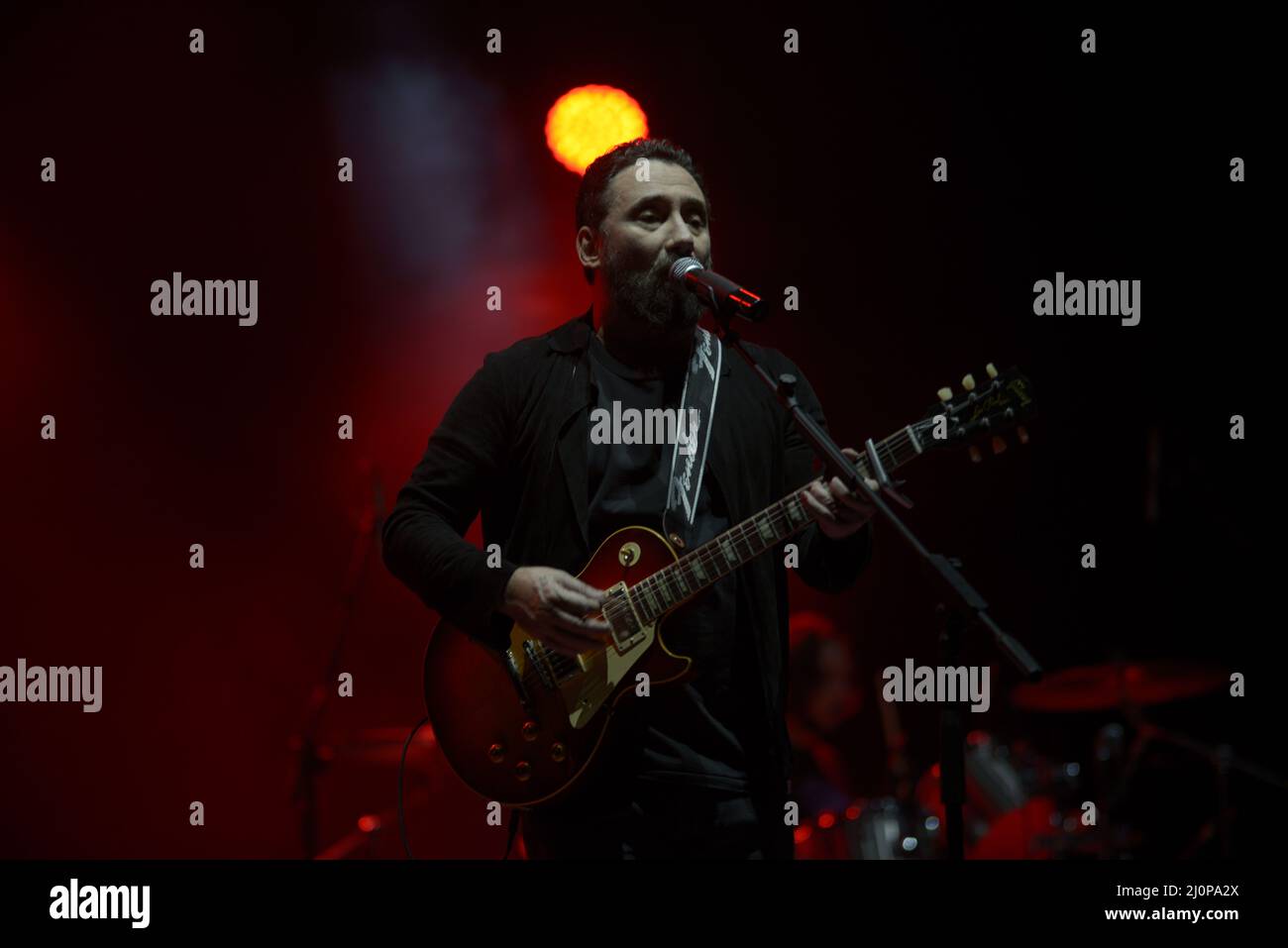 19. März 2022, Padua, Italien: Die Band Tiromancino von Federico Zampaglione kehrt an die wichtigsten italienischen Theater zurück, um dem Publikum eine einzigartige und aufregende Show zu bieten, die auf der langen Liste der Erfolge basiert, die die dreißigjährige Karriere des römischen Singer-Songwriters geprägt haben, zu der die neuesten unveröffentlichten Songs auf dem neuen Album werden Hinzugefügt. (Bild: © Mariano Montella/Pacific Press via ZUMA Press Wire) Stockfoto