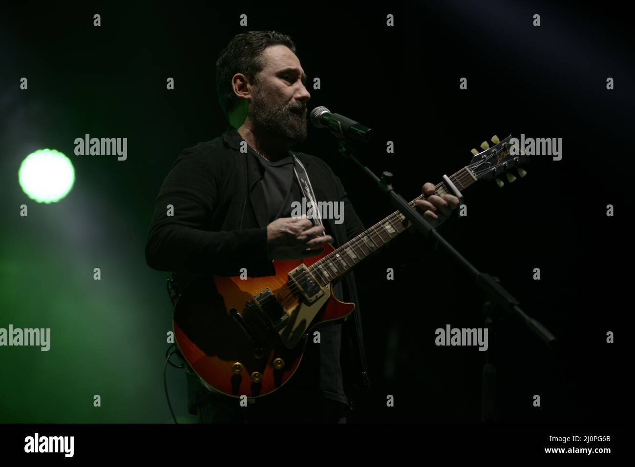 19. März 2022, Padua, Italien: Die Band Tiromancino von Federico Zampaglione kehrt an die wichtigsten italienischen Theater zurück, um dem Publikum eine einzigartige und aufregende Show zu bieten, die auf der langen Liste der Erfolge basiert, die die dreißigjährige Karriere des römischen Singer-Songwriters geprägt haben, zu der die neuesten unveröffentlichten Songs auf dem neuen Album werden Hinzugefügt. (Bild: © Mariano Montella/Pacific Press via ZUMA Press Wire) Stockfoto