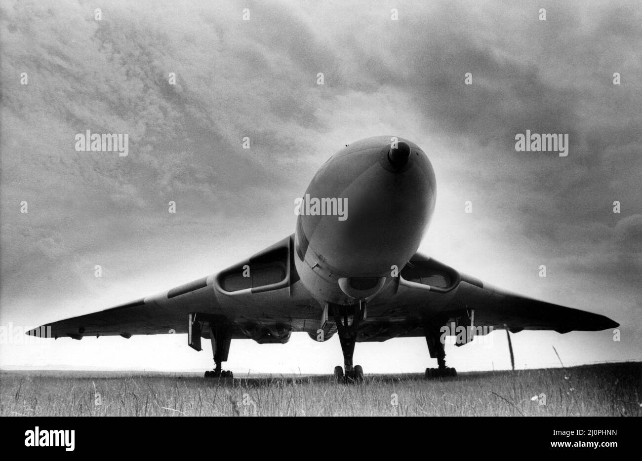 Der RAF Avro Vulcan V-Bomber im North East Aircraft Museum. 20/06/1984 Stockfoto