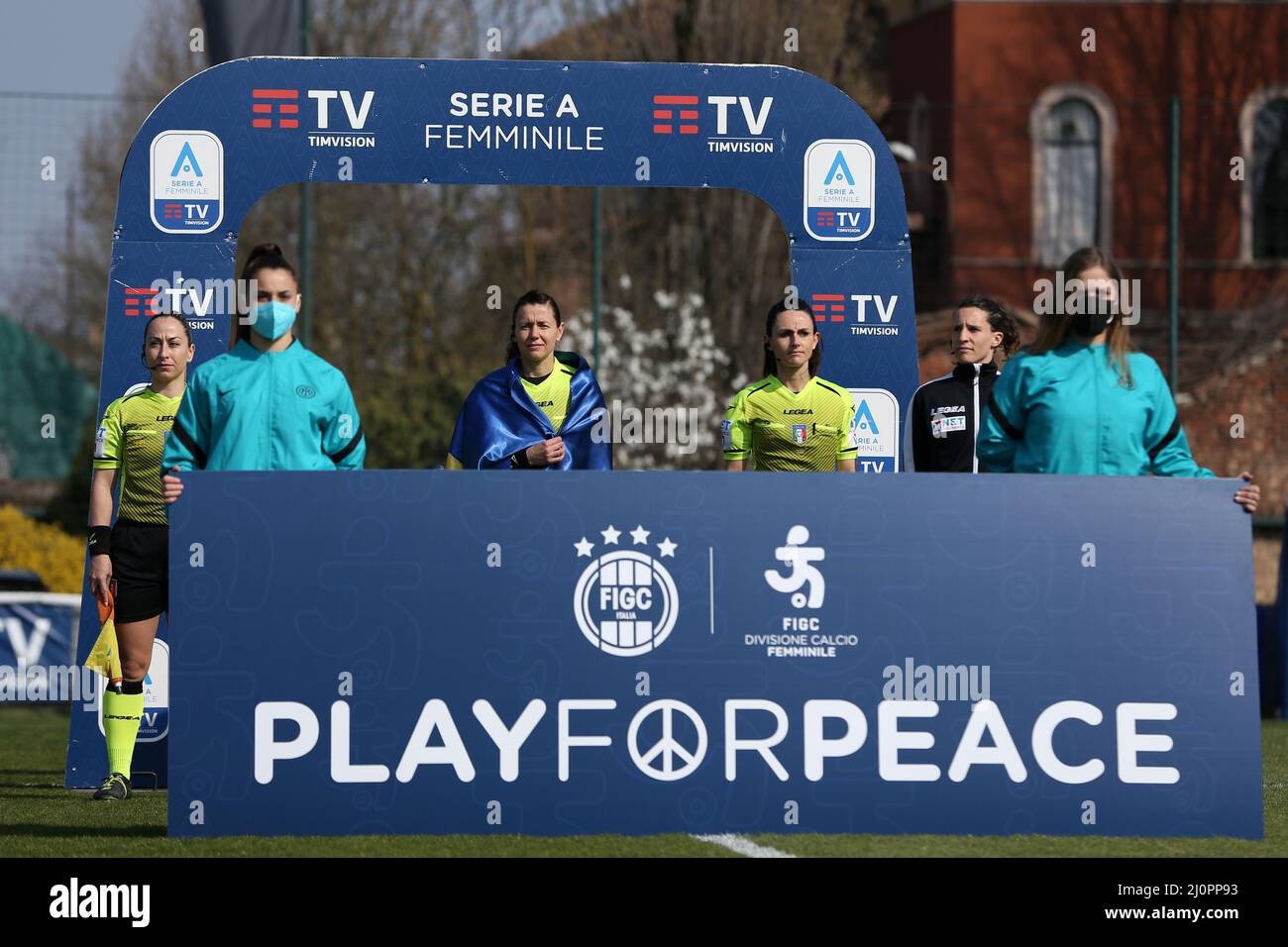 Kateryna Monzul' während des Spiels Inter - FC Internazionale gegen UC Sampdoria, Italienische Fußballserie A Frauenspiel in Mailand, Italien, März 20 2022 Stockfoto