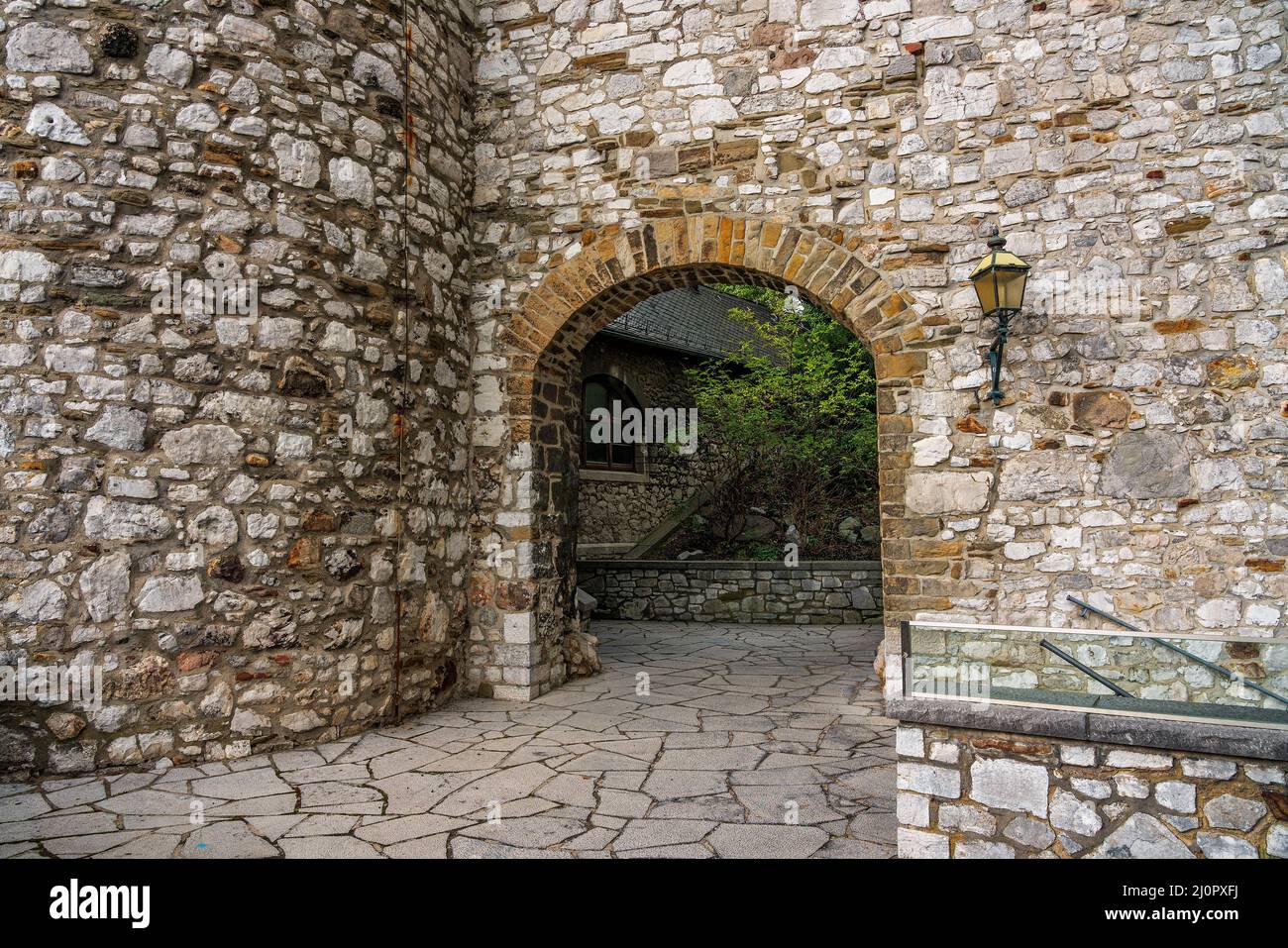 Burg Stolberg in der Altstadt von Stolberg Stockfoto