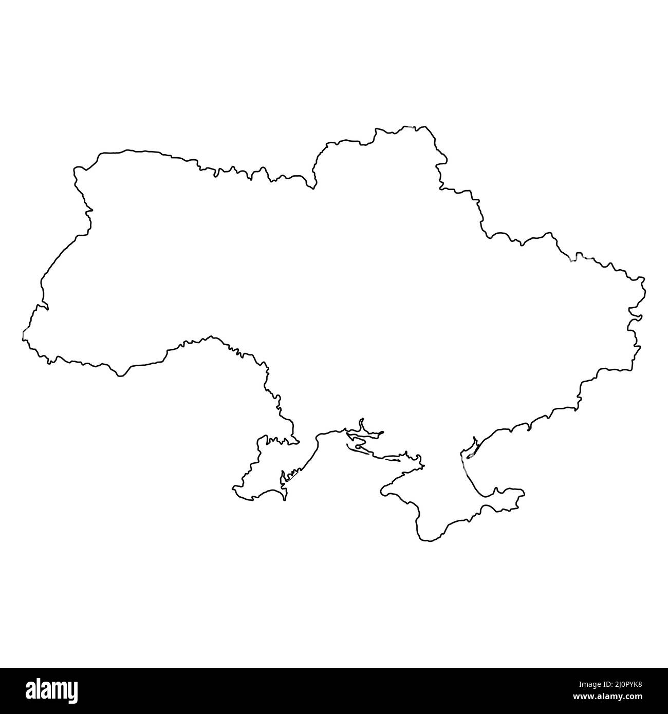 Ukraine Karte Symbol, Geographie leer Konzept, isolierte Grafik Hintergrund Vektor Illustration . Stock Vektor