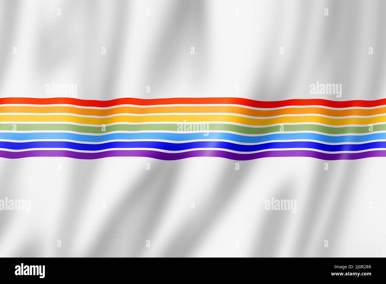 Flagge des jüdischen Autonomen Gebiets, Russland Stockfoto
