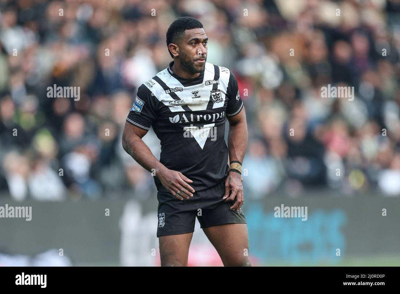 Mitieli Vulikijapani (25) von Hull FC während des Spiels Stockfoto