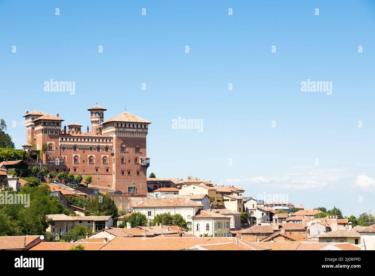 Schloss Cereseto - Castello di Cereseto - Monferrato-Gebiet in der Region Piemont, Italien Stockfoto