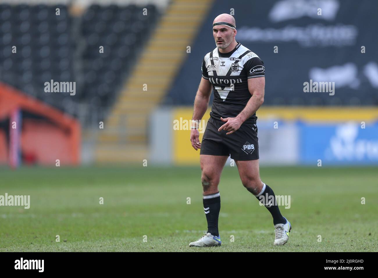 Danny Houghton (9) von Hull FC während des Spiels in, am 3/20/2022. (Foto von David Greaves/News Images/Sipa USA) Quelle: SIPA USA/Alamy Live News Stockfoto