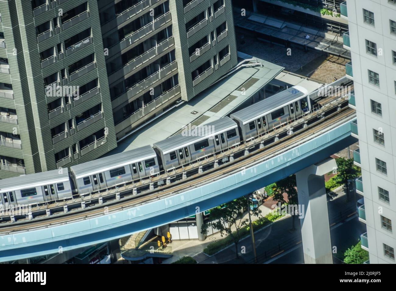 Skyline von Tokio vom World Trade Center aus gesehen (Seaside top) Stockfoto